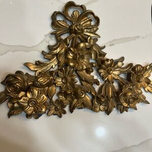Elegant Gold Floral Wall Decor